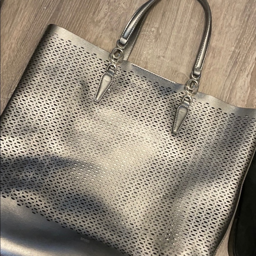 Cavalli class metallic tote bag